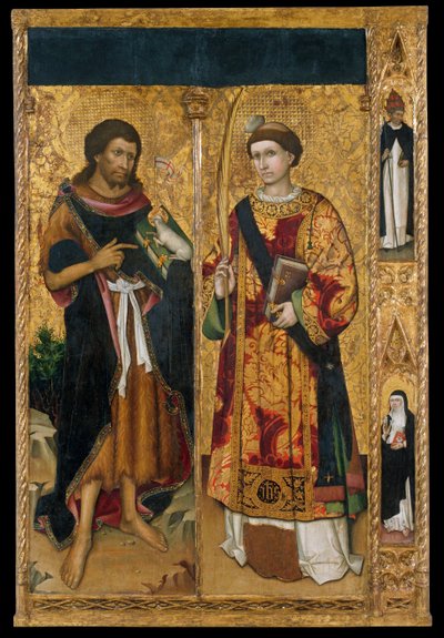 Der Heilige Johannes der Täufer und der Heilige Stephanus von Master of Saint John and Saint Stephen